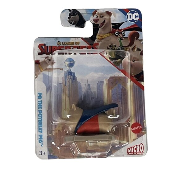 DC Super Pets PB the Pig Micro Figure Mattel Mini Toy 2022 Sealed - Picture 1 of 5